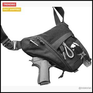 Tactical Sling Bag Crossbody Anti-Theft EDC Carry Quick-Draw Design Durable